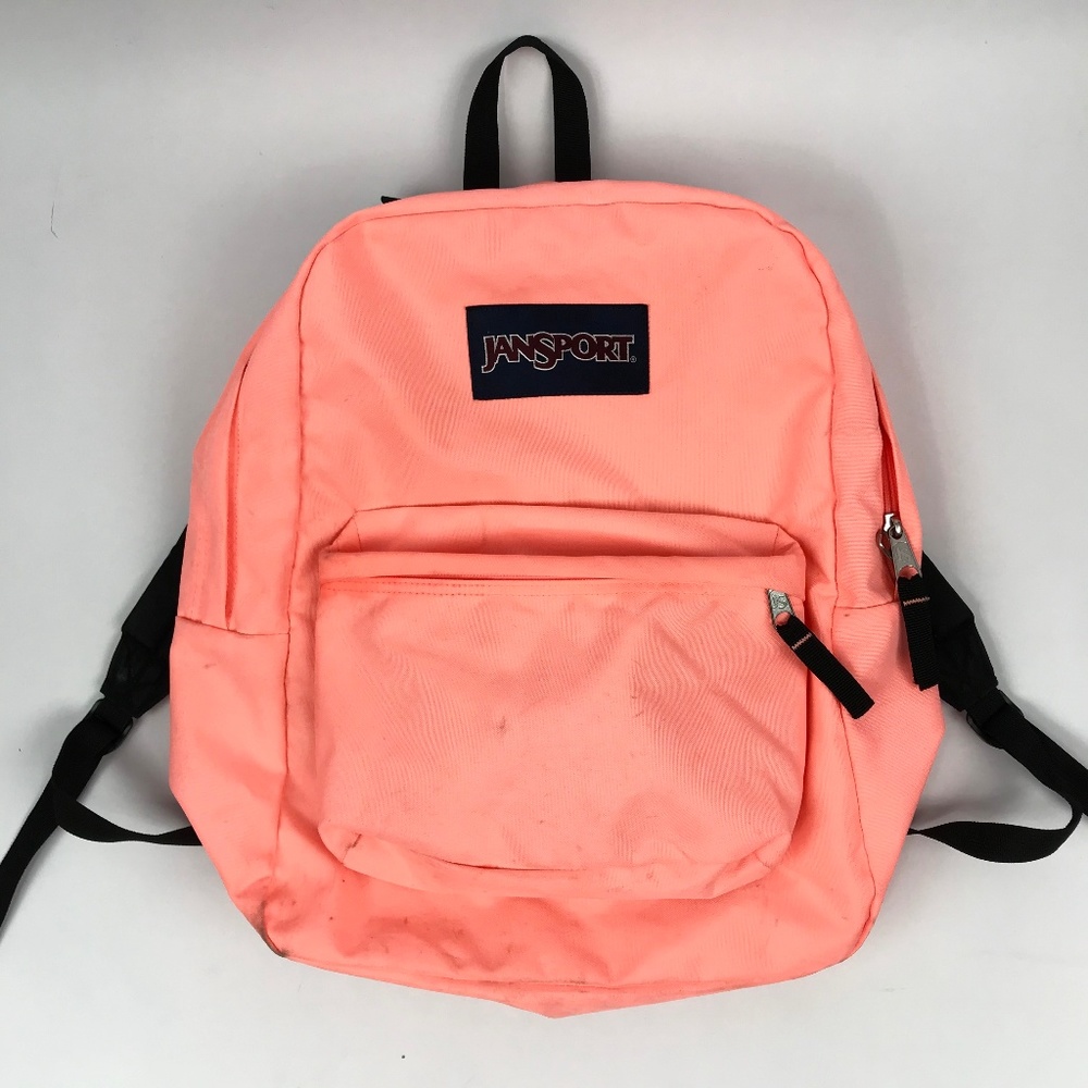 Price firm! Jansport Travel Backpack Peach Pink - Picture 1 of 8